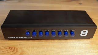 8 port AV switch box review and signal ground modification