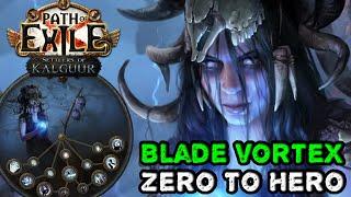 Zero to Hero - Cold Blade Vortex - Part 1  Settlers of Kalguur  Path of Exile 3.25