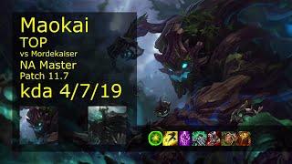 Maokai vs Mordekaiser Top - NA Master 4719 Patch 11.7 Gameplay