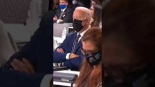 Joe Biden decides to take a nap during climate conference