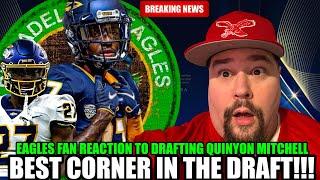 Eagles Fans  LOSES IT After DRAFTING Quinyon Mitchell  Live Reaction To The Draft Pick