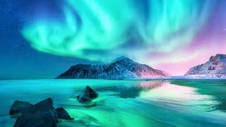Aurora Borealis And Northern Lights - Relaxing Ambient Music for Sleep Study & Stress Relief
