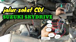 memahami jalur pengapian Suzuki sky Drive ll soket CDI SkyDrive