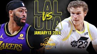 Los Angeles Lakers vs Utah Jazz Full Game Highlights  January 13 2024  FreeDawkins