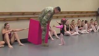 Soldier Surprises Daughter I Love You Daddy