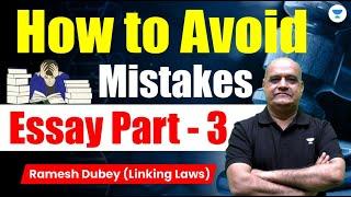 RJS Mains How to avoid mistakes in Essay  Ramesh Dubey  Unacademy Linking Laws