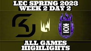 SK VS KOI  Week 2 Day 2  LEC Spring 2023  Highlights by Pro Esports Highlights