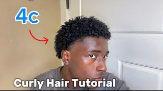 How To Get Curls For Short 4C Hair FAST Black Men