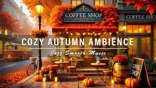 Coffee Shop Ambience Playlist for a Cozy Autumn Weekend  Smooth Guitar Jazz Tunes