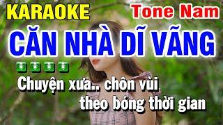 Căn Nhà Dĩ Vãng Karaoke Beat Tone Nam  Rumba  Huỳnh Lê