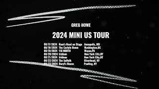 Greg Howe East Coast US Mini Tour 2024