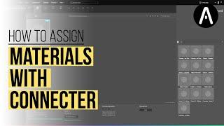 How to assign materials with Connecter and 3dsmax Libraries