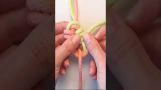  Super Easy Way to Make Macrame Coil Knot 🪢 #knots #shortsvideo