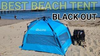 Best Beach Tent Pop Up with Black Out Sun protection Outdoormaster