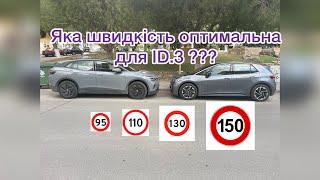 Експериментуємо. Яка швидкість оптимальна по трасі на VW ID.3?