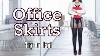 Office Mini Skirts  Try On Haul bonus Skirt vs Pen test