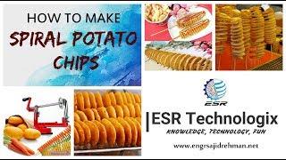How to make Spiral Potato Chips  ESR Food Hunting