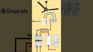 Ceiling fan wiring connection @Circuitinfo #shortsvideo #shorts #trending  #electricalcircuit #wire