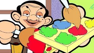 Painting Bean  Funny Clips  Cartoon World