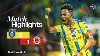 Match Highlights  Kerala Blasters FC 2-1 East Bengal FC  MW 2  ISL 2024-25