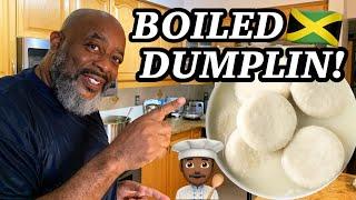 How to make Jamaican BOILED DUMPLINGS with Cornmeal  Deddys Kitchen
