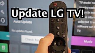 LG Smart TV - How to Update