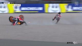 Jorge Lorenzo HORRIBLE crash  Assen 2019