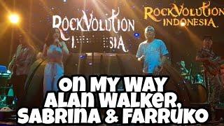 on my way alan walker sabrina & farruko  rockvolution band  double o executive club sorong