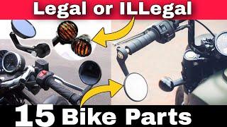 15 Legal & illegal Modification On Bikes & Scooters In India  illegal Motorcycle Modification Parts