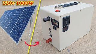 Build free 1kWh DIY solar generator - DIY 220v mobile power station