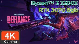 Ryzen 3 3300X + RTX 3070 8GB  Mainboard X570  RAM 32GB 3600MHz  4K Gaming