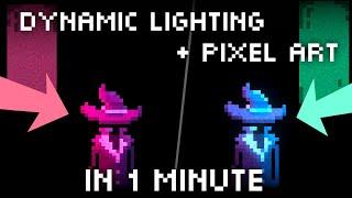 Dynamic Pixel Art Lighting in Unity in 1 Minute Tutorial