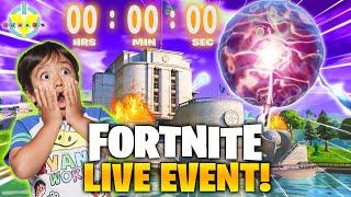 FORTNITE FLOODED  Doomsday Live Event with Ryan and Daddy
