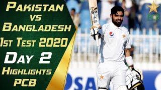 Pakistan vs Bangladesh 2020  Full Highlights Day 2  1st Test Match  PCB