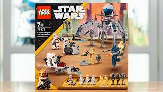 LEGO Star Wars 75372 CLONE TROOPERS & BATTLE DROIDS BATTLE PACK Review 2024