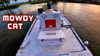 Mowdy Cat 14ft Scooter Boat Spot Locked on Schooling White Bass