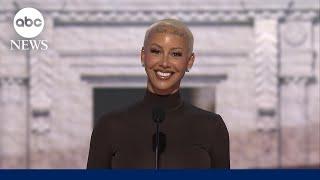 Amber Rose at RNC The media has lied about Donald Trump
