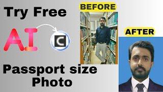 Free AI tool to create passport size photos  Convert existing photo into passport size  aitools