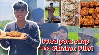 Nagluto ako ng Fried pork chop at Chicken Fillet sa Bukid  Ka Mangyan Vlogs