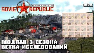 Коллекция модов третьего сезона + ветка исследований  Workers & Resources Soviet Republic моды