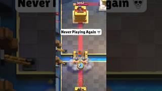 Never Playing Clash Royale Again  #shorts