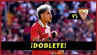 Así fue el partido de LUIS DÍAZ hoy vs ꜱᴇᴠɪʟʟᴀ DOBLETE