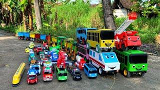 Mantap  Mobil Truk Tronton Panjang Bongkar Mainan Mobil Mobilan Truk PemadamExcavatorTruk Molen