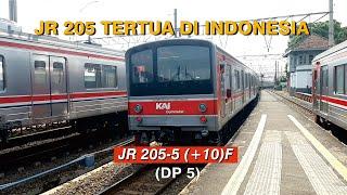 JR 205 TERTUA DI INDONESIA BUATAN TAHUN 1985  Kompilasi KRL Commuter Line JR 205 - 5+10F