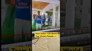 Team Indias T20 World Cup Victory Parade  #t20worldcup2024 #teamindian #ytshortsfeature #ytshots