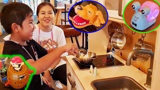 น้องบีม  พ่อครัวตกเก้าอี้ เที่ยวกาญจนบุรี PunPun Cafe and Farm EP2