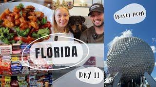 FLORIDA DAY 11 - TRAVEL HOME DAY - EPCOT - VIRGIN PREMIUM - DISNEYORLANDO HAUL - ROSIE ROTTWEILER
