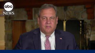 Former New Jersey Gov. Chris Christie reacts to Trump VP nomination