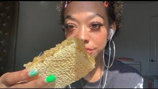 ASMR  Eating Raw Honeycomb  STICKY SATISFYING SOUNDS