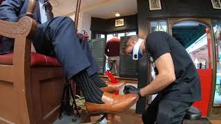 EXTREMELY SATISFYING ASMR Shoe Shine by Jason Dornstar  Team Shine Force #ASMR